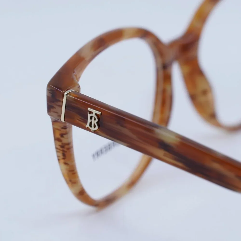 Burberry BE2332 3915 Eyeglasses Spotted Brown 52mm Square Frame - Picture 4 of 10